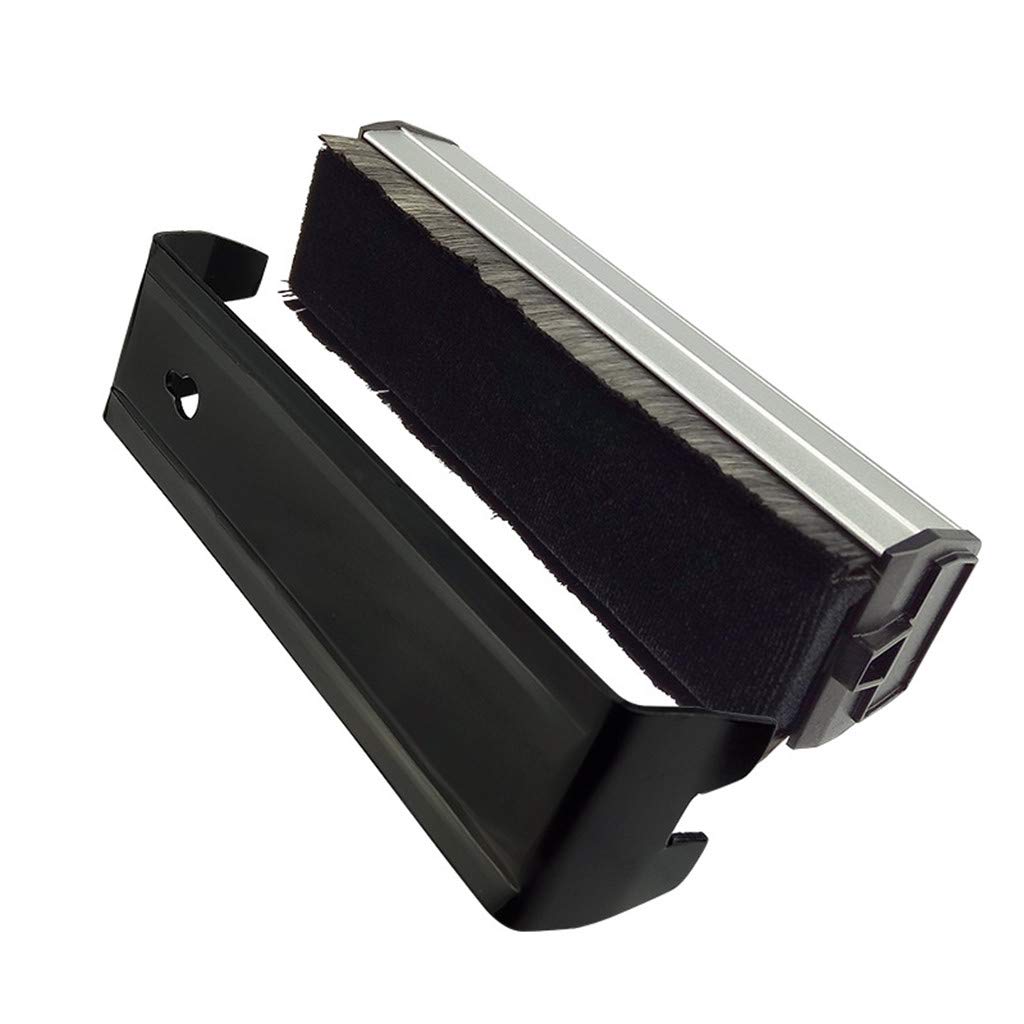 Ankexin 2 in 1 Carbon Fiber Velvet Vinyl Record Anti Static Cleaning Brush Dust Remover for LP Vinyl Records Tools