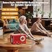 Retro Transistor Radio,Battery Powered AM FM SW,Small Rechargeable Portable Radio with 1800mAh Lithium-ion Battery,Support TF Card/Aux/USB MP3 Player (Red)