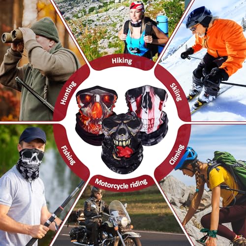 Image of Tarpop 12 /30 Pcs Neck Gaiters Scarf Elastic Wrap Headband Sweat Absorbing Bandana for Women Men Sports Yoga Running