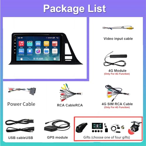 Autoradio Android 13 pour Toyota CHR 2016-2019 multimédia