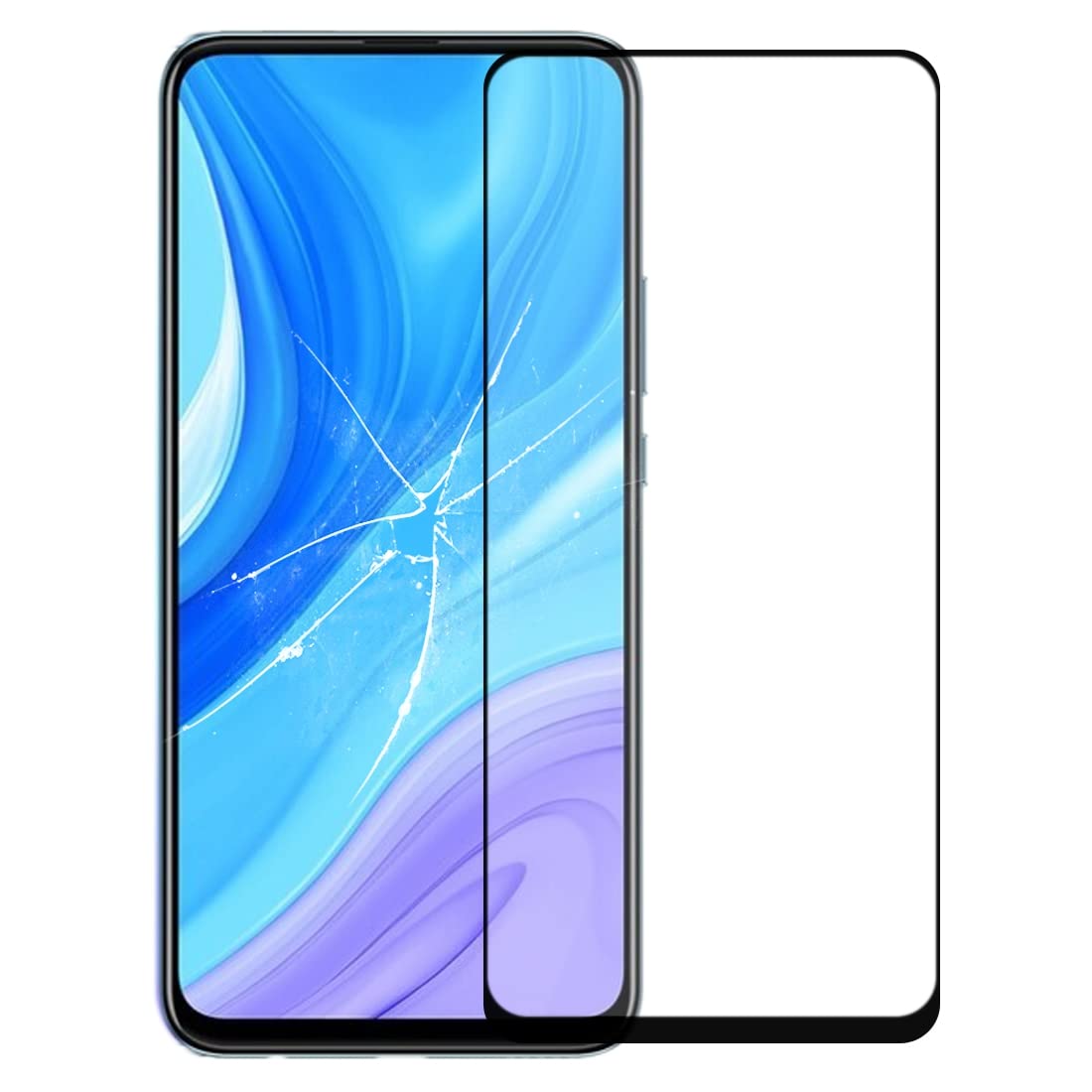 QGTONG-AE Front Screen Outer Glass Lens with OCA Optically Clear Adhesive for Huawei Enjoy 10 Plus