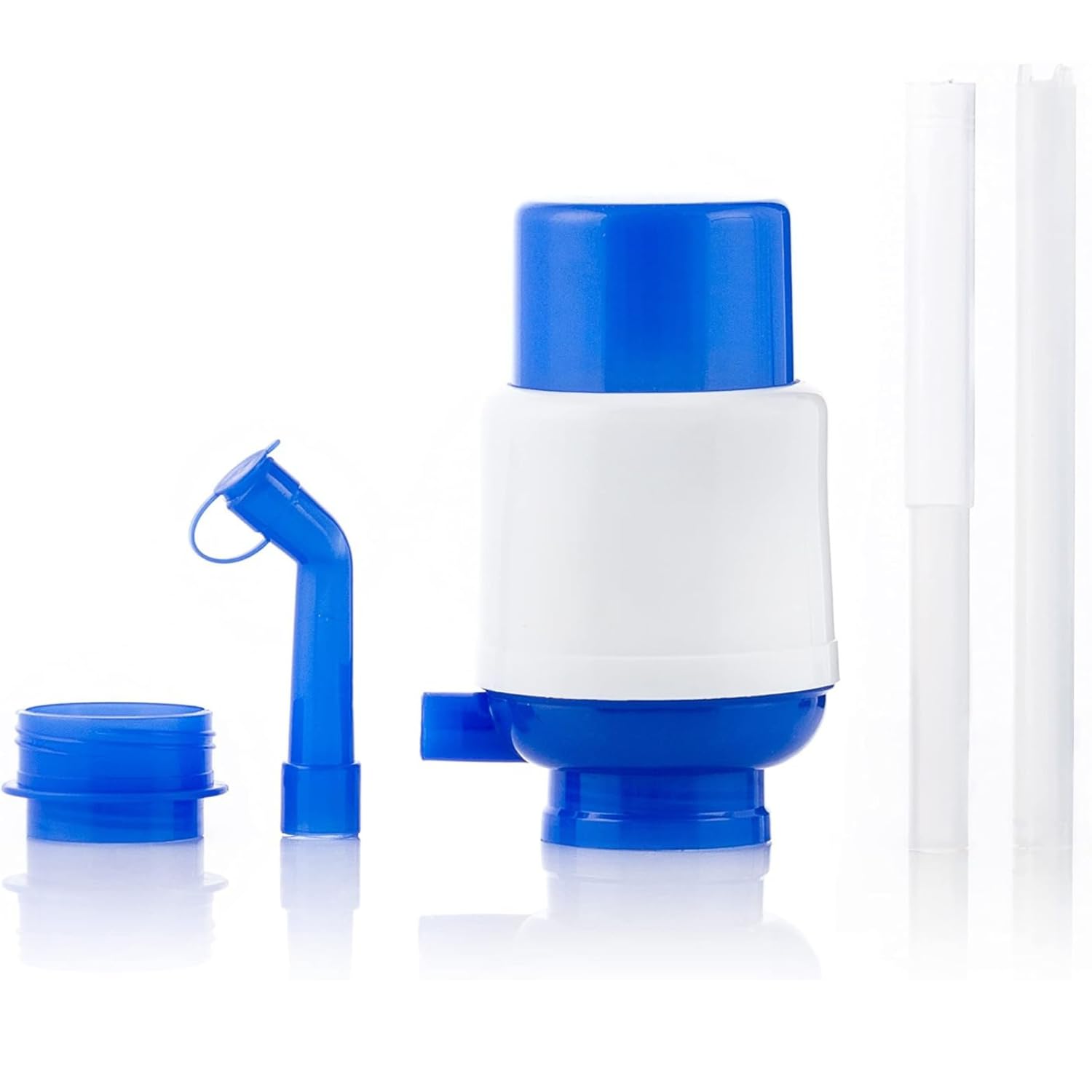 KROWN - Dispensador de Agua Manual para Garrafas, Bomba de Agua Compatible con Botellas de 2.5 a 8 litros, Tapón de 38mm y 48mm (1 Unidad)