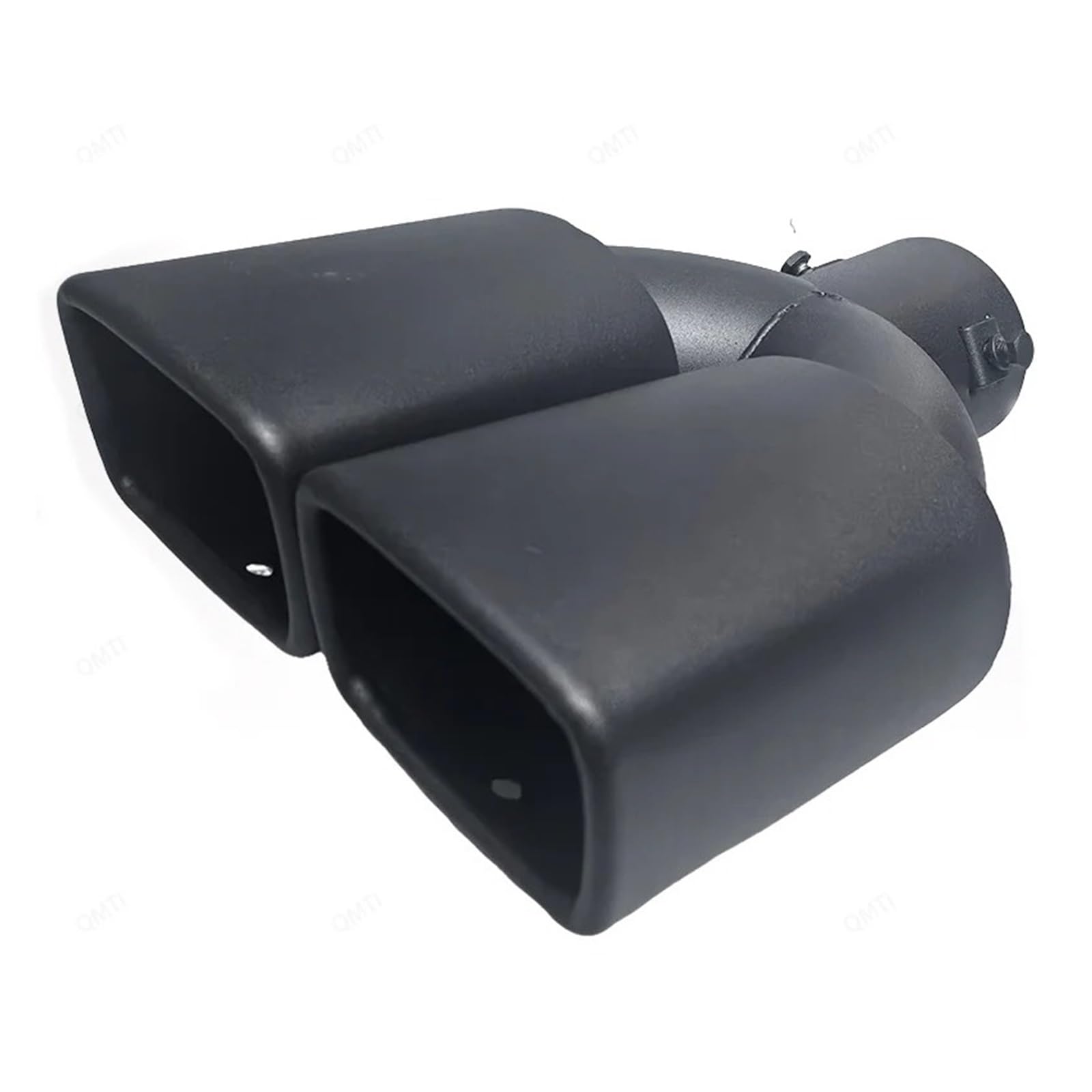 tubo di scarico dell'auto Terminale Di Scarico Universale A Doppia Uscita Marmitta Posteriore Tubo A Bocca Quadrata In Acciaio Inox Accessori Per Auto(Silver Straight)