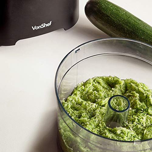 VonShef Food Processor – 750W Multifunctional 8in1 Chopper, Knead Dough, Blender, Citrus Juicer, Shredder, Slicer, Emulsifier & Grater – Features 2 Speeds + Pulse Controls - 2L Mixing Bowl & 1.8L Jug Second Image