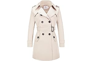 Women's Lightweight Trench Coat: Wind and Water Protection, Effortless Style