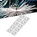 10Pcs End 4040 Single Hole Aluminum Alloy End Cover Plate Metal Cover Plug End Cover Fasteners for Industrial Fixing CNC Router (Silver)