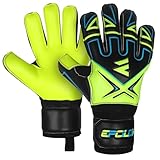 EPCILON Torwarthandschuhe Fußballhandschuhe Jungen Mädchen Junior Erwachsene Fußballtraining Torwarthandschuhe mit rutschfestem & Primium Grip Fingersave (Yellow, 6)