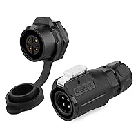 Vista 16 de CNLINKO Conector Circular de Panel IP68 M16 de Plástico de 3 Pines Macho y Hembra Eléctrico Impermeable Arnés de Cables Automático Soldadura