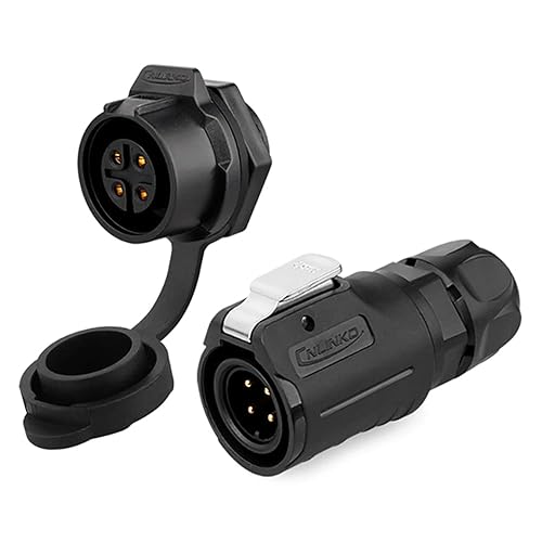 Miniatura 16 de CNLINKO Conector Circular de Panel IP68 M16 de Plástico de 3 Pines Macho y Hembra Eléctrico Impermeable Arnés de Cables Automático Soldadura