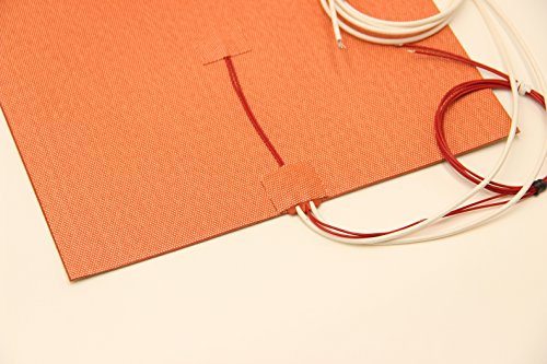 300 X 300Mm (Approx. 12" X 12") 24V 400W, Keenovo Universal Flexible Silicone Heater Mat/Pad, 3D Printer Heated Bed Heating Element #TOP3