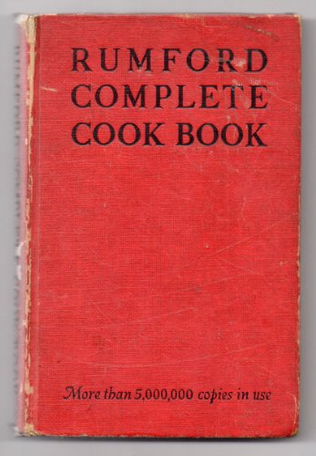 Rumford Complete Cook Book B0007ETKH8 Book Cover