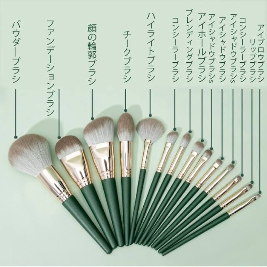 Amazon.co.jp: Kuzma メイクブラシセット 14本 化粧ブラシ 高級