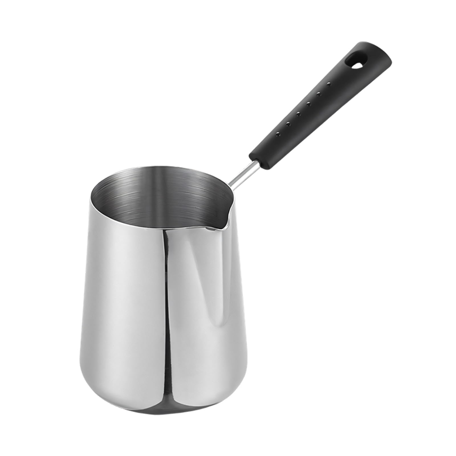 Nucelit Stainless Steel Coffee Brewing Pots with Measurement Scale Espresso Maker Long Handle Hot Milk Cup for Hotel Cafes Coffee Maker with Measurements