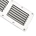Amarine Made Stainless Steel Stamped Louvered Vent - Rectangular Marine Vents 4-1/2