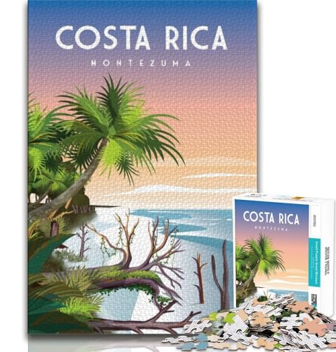Costa Rica Puzzle 1000 Teile für Teenager, Staycation, Zeit totschlagen, jedes Teil ist einzigartig – anspruchsvolles Familienspiel, 38x26cm