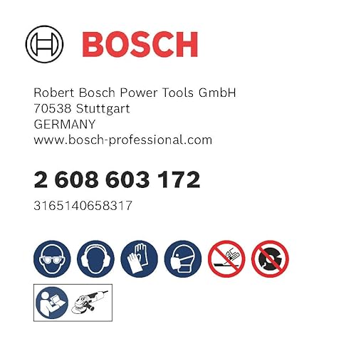 Bosch Accessories Trennscheibe gerade Standard for Inox WA 60 T BF 125 mm 1,6 mm, Schwarz