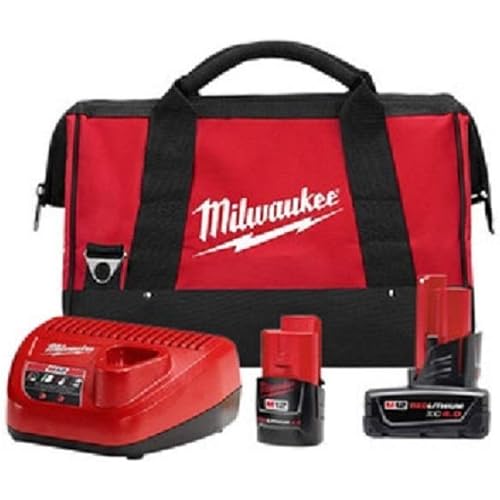 Milwaukee 48-59-2424P M12 REDLITHIUM CP2.0 & XC4.0 StarterKit