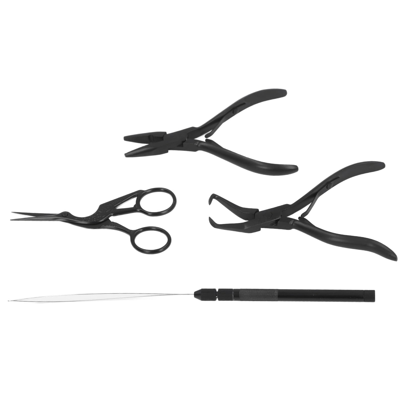 Kit de Herramientas para Extensiones de Cabello con Alicates de Acero