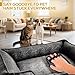 BABORUI Pet Hair Removal Glove - 2 Pack Electrostatic Gloves Pet Hair, Remover Glove Lint Rolls into Strips, Cat and Dog Hair Remover Tool for Furniture, Car, Couch, Carpet, Clothes