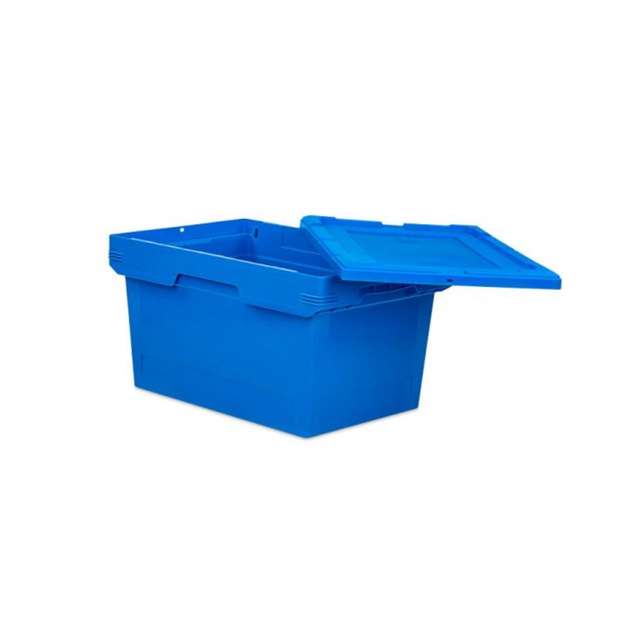 PROREGAL SET SUPER ÉCONOMIQUE 10x Bac de transport conique empilable bleu | HxLxP 32,3x40x60cm | 58 litres | Bac Euro, Eurobox, boîtes de rangement, empilables, caisse de transport