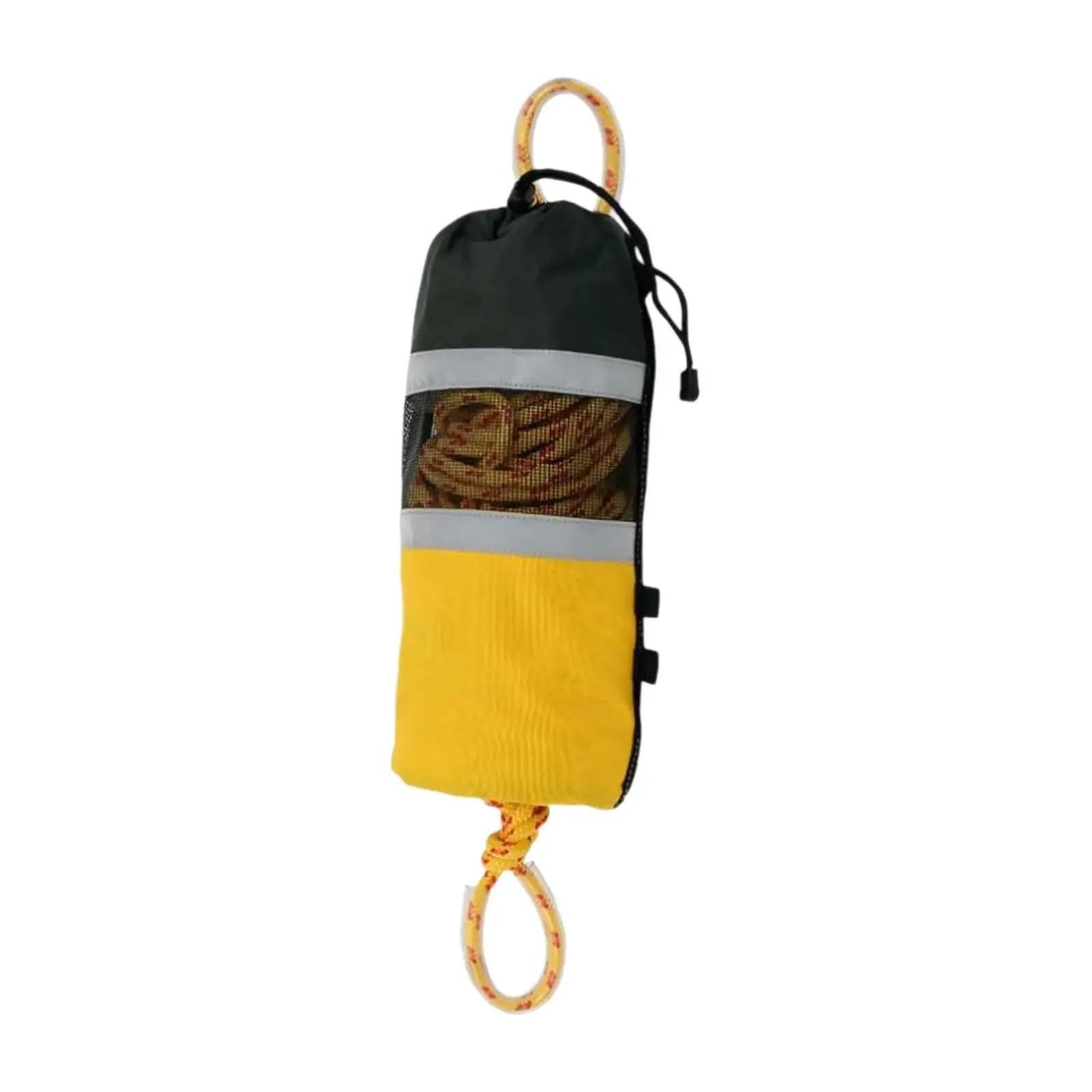 Mooring Rope, Throw Bags for Water with Rope 15M Throwable Rope Throw Bag for Yacht Sailing Swimming Canoeing Buoyant Dinghy(Giallo)