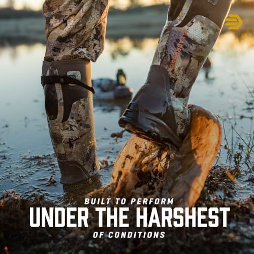 Image of LaCrosse AlphaBurly Aero Men's 17 inch Waterproof Rubber Hunting Boots Non-Insulated with 5mm Neoprene Core, Outdoor Field Footwear