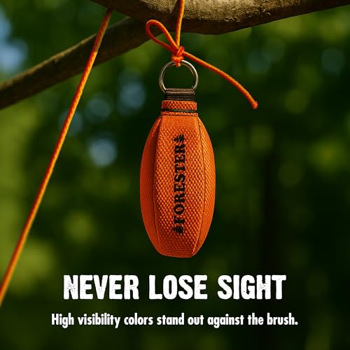 Image of FORESTER Arborist Throw Line Kit | Throw Weight & 166ft Rope | Ultra Slick 100% Polyester Rope | Arborist Equipment for Tree Climbing