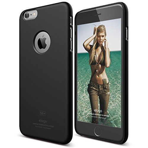 elago® [Slim Fit][Soft Feel Black] - [Light][Minimalistic][True Fit] – for iPhone 6/6S Plus