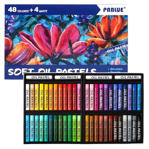 PABLUE Oil Pastels 48 Colors,...