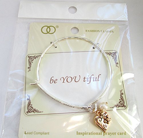 Be You Tiful Inspirational Bangle Charm Bracelet3