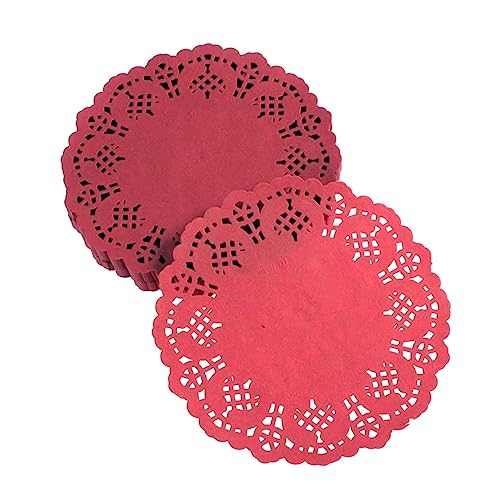 NAMOARLY 100pcs 5.5inch Round Paper Doilies Centerpiece Decorations for Wedding Table Random Color