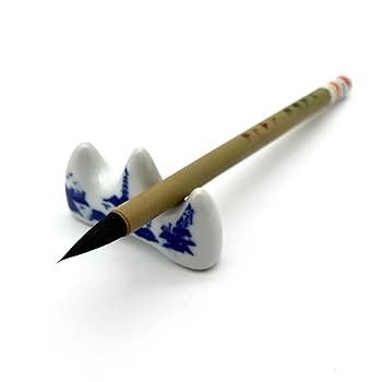 紫檀 象嵌貝殻 墨床 机面置物 筆架文房置物·案頭筆棚 書道具現代工芸品美術品 書道用品の通販 株式会社大玄堂 / 仮名用固型墨 さをしか 墨運堂