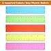 120 Pcs 6 Inch Rulers Bulk Plastic Flexible Small Straight Rulers with Inches and Centimeters First Day of School Gift for Students Back to School Office Supplies(Colorful, Transparent)