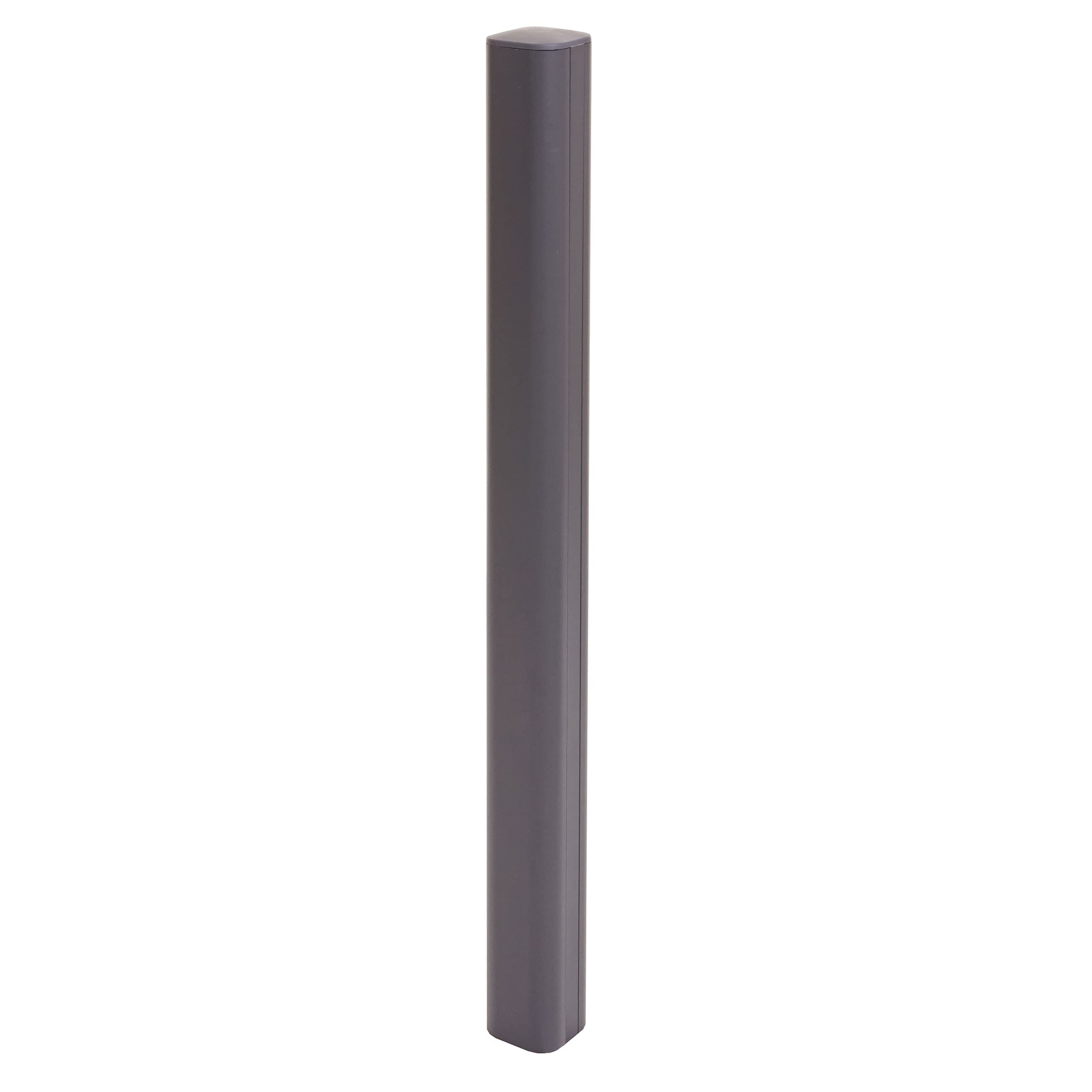Mendler Aluminiowe słupki Sarthe-WPC, słupki słupki, system wtykowy - 98 cm, szare
