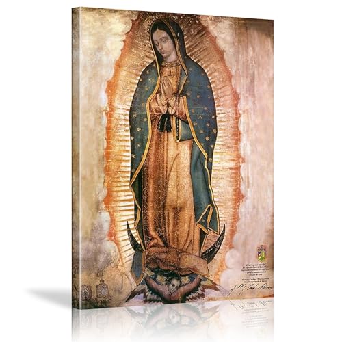 Peinture Guadalupe impression sur toile de qualite avec cadre
