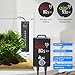 AQQA Submersible Aquarium Heater 500W for 55-130 Gallon Fish Tank Quartz Glass with External Controller for Betta Tank Koi Pond Saltwater & Freshwater (AQ197-500W for 55-130Gal)