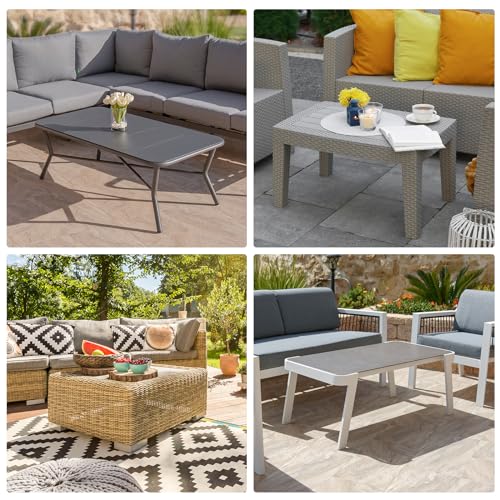 image for Velway Patio Coffee Table Cover - Waterproof 420D Outdoor Furniture Re