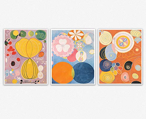 Affiche Hilma af Klint poster art abstrait géométrique 46x61cm pour déco chambre ado