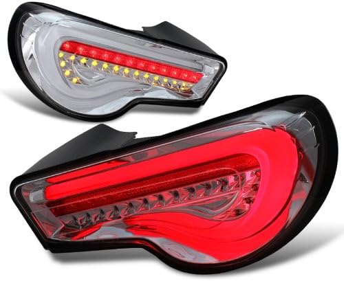 EPARTS Smoke Lens Full LED Tail Brake Stop Light Rear Tail Lamps Pair Fits For 2013-2017 Scion FR-S FRS / 2013-2019 Subaru BRZ