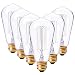 LDUSAHOME Vintage Edison Bulbs 60W Antique Classic Style Squirrel Cage Filament Incandescent Light Bulb E26 Base ST64 120V for Home Lighting Fixtures Lamp's Bulbs Warm Lighting Dim 2700K, 6 Pack