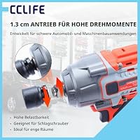 CCLIFE Schlagschrauber Nüsse Set, Schlagnuss set 1/2 zoll, 13 tlg, 10–24mm – Ansicht 4