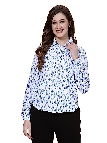Image of OOMPH! Women's Cotton Regular Fit Floral Button Down Shirt