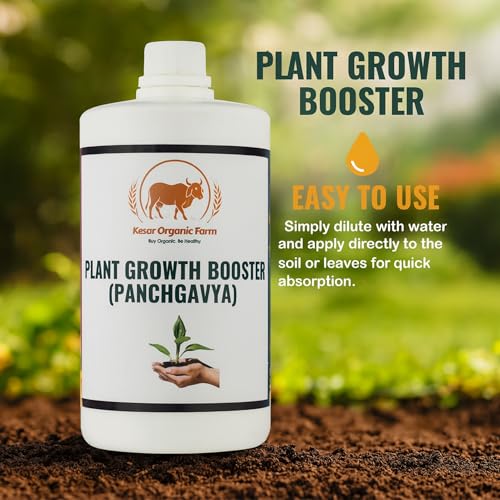Image of Plant Nutrient Solution (Panchgavya) - Natural Liquid Fertilizer for Plant Growth - Eco-Friendly Organic Formula for All Types of Plants (1 Litre)