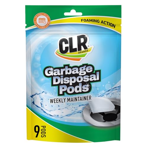 CLR Brands® Garbage Disposal Foaming Cleaner combines a powerful fast-dissolving formula with a fresh, clean-scented pod to safely clean and remove disposal odors without scrubbing. Use weekly.