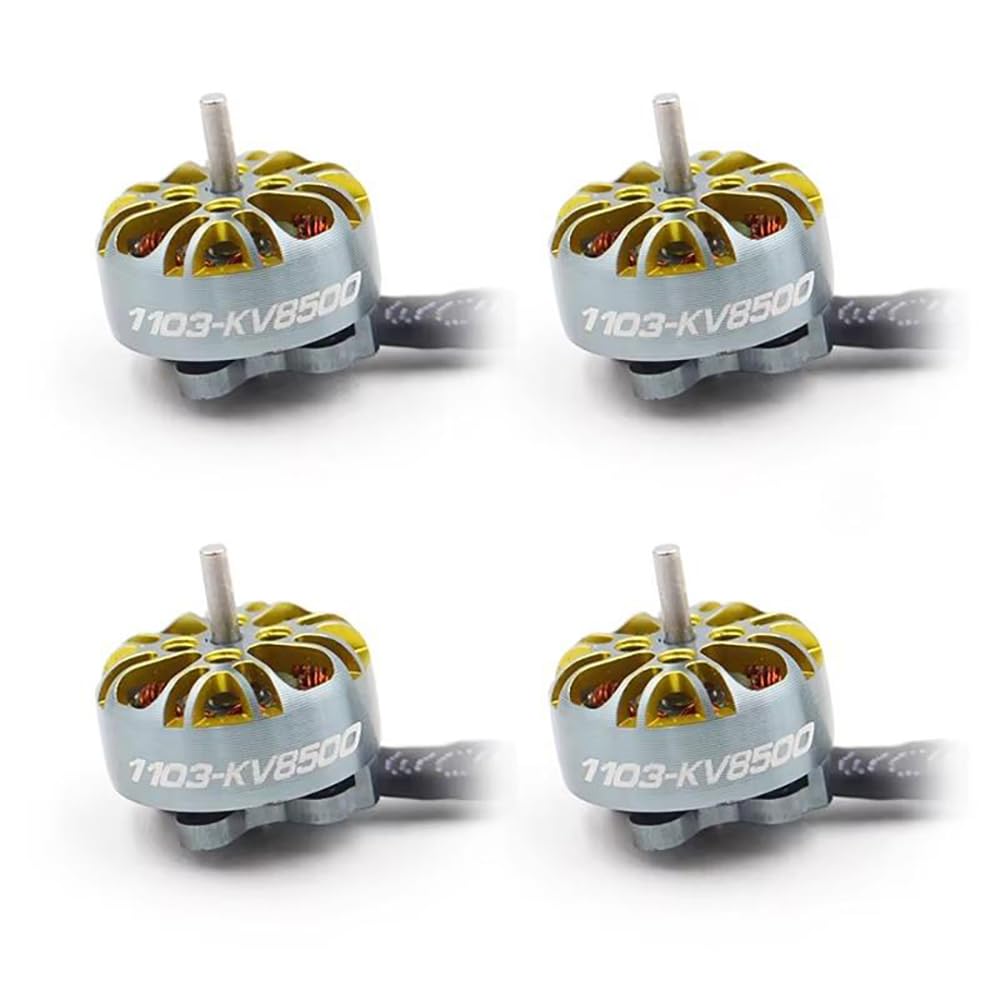 SPARKHOBBY 1103 8500KV 2~3S Lipo Brushless Motor 9N12P 1.5mm Shaft for Gemfan 65mm HQprop 65mm Propeller Tinywhoop Drones (4PCS 1103 8500KV)