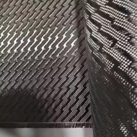 3k240g Genuine Carbon Fiber Lightning Wavy Pattern Carbon Fabric for Automotive modifications, Interior, Exterior, and Mirrors. (Black, 0.5mx1m)