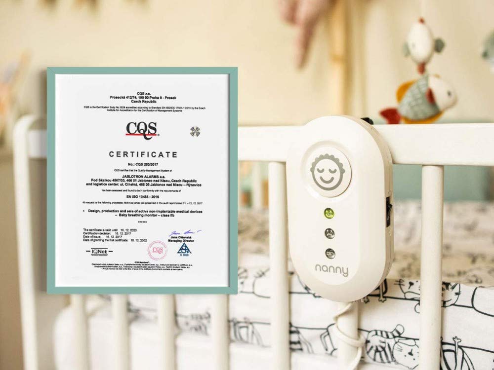 Nanny BM-02 - Moniteur de Surveillance respiratoire bébé - Modèle agréé France - Certifié Dispositif médical