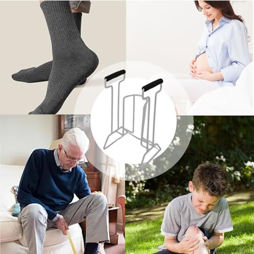Xvilmaun コンプレッションソックス エイド - 着圧ストッキング穿助手具 | 家庭用品 | 祖母・妊婦・父?・サイクリスト・アスリート・シニア・祖父向け
