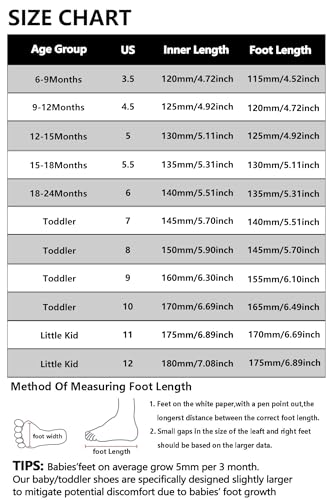 Morendl Toddler Shoes Baby Walking Sock Shoes Non-Slip Breathable Boys & Girls Sneakers Infant Tennis Shoes Khaki 9-12Months thumb #5
