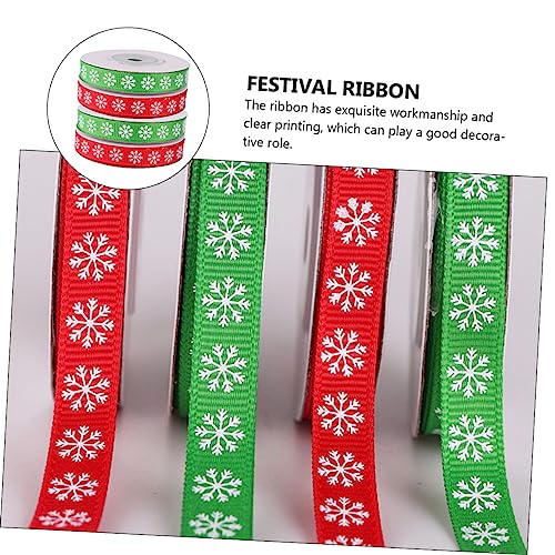 Ruban Noël flocon polyester pour suspendre vos décorations - 6